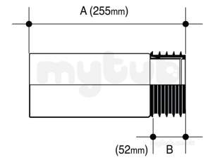 Osma Above Ground Drainage -  Wc404w Easy-fit Pan Conn Style 1 4 Ext