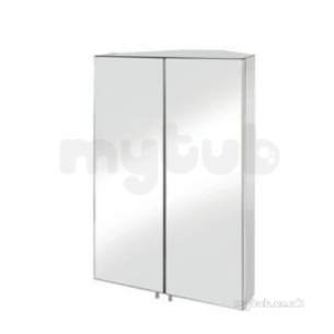 Croydex Mirrors and Cabinets -  Aviso Double Door Corner Cainet Wc766105