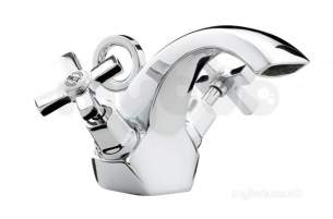 Bristan Brassware -  Art Deco Basin Mixer With Pop Up Chrome