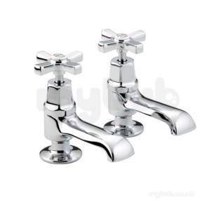 Bristan Brassware -  D 1/2 C Cd Art Deco Basin Taps Chrome