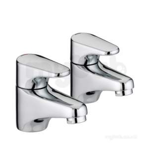 Bristan Brassware -  Jute Basin Taps Eco4 Ju 1/2 E4 C - Chrome Plated