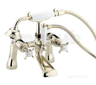 Bristan Brassware -  1901 Pillar Bath Shower Mixer Gold