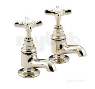 Bristan Brassware -  1901 Vanity Basin Pillar Taps Gold