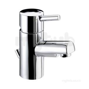 Bristan Brassware -  Prism Basin Mixer Eco4 With Pop-up Waste Pm Bas E4 C - Chrome Plated