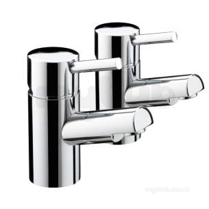Bristan Brassware -  Prism Basin Taps Eco4 Pm 1/2 E4 C - Chrome Plated