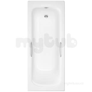 Bristan Brassware -  Dune Ab Bth With Grips White Dn Ab 170x70 Grse Bth W