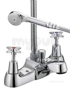 Bristan Brassware -  5412 Cross Top Bath Shower Mixer Eco6 Chrome Vax Bsm E6 C