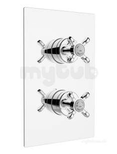 Bristan Showering -  1901 Recessed Thermostatic Dual Control Chrome Shower Valve Chrome N2 Shcvo C