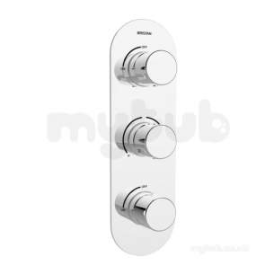 Bristan Showering -  Pivot Shower Valve With Integral Twin Stopcocks Chrome Piv Shc3stp C