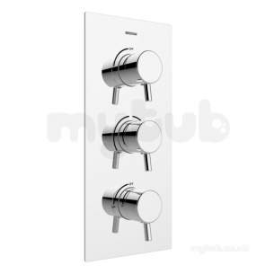 Bristan and Evo Showers Kits -  Prism Shower Valve With Two Integral Stopcocks Chrome Pm2 Shc3stp C