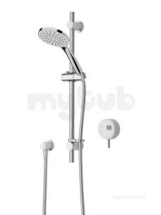 Bristan Showering -  Artisan Evo Digital With Adj Riser White