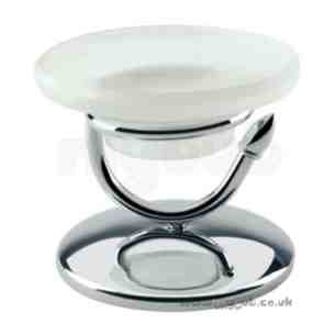 Bristan Accessories -  Arctic Free Standing Dish And Holder Cp
