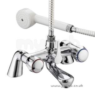 Bristan Brassware -  Club Pillar Bath/shower Mixer-cp Hds Cp