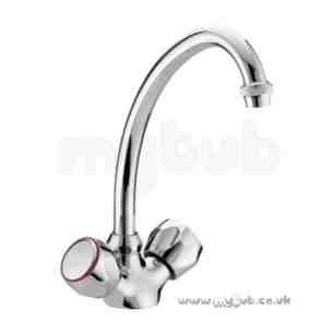 Bristan Brassware -  Club Single Flow Mono Sink Mixer-mtl Heads Cp