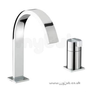 Bristan Brassware -  Chill Two Tap Holes Single Lever Bath Filler Cp