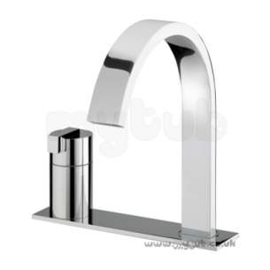 Bristan Brassware -  Chill Two Tap Holes Bath Filler Mounting Plate