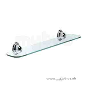 Bristan Accessories -  Bristan Java Glass Shelf Chrome Plated J Shelf C