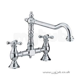 Bristan Brassware -  Colonial Two Tap Holes Bridge Sink Mixer Cp