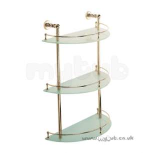 Bristan Accessories -  Bristan 1901 3 Tier Shelf Gp N 3tshelf G
