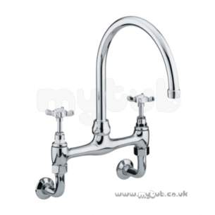 Bristan Brassware -  1901 Wall Mounted Bridge Sink Mixer Cp