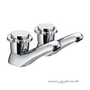 Bristan Brassware -  Options Std Valves Bath Taps Pair Cp