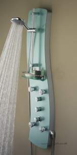 Bristan Showering -  Bristan Therm Shower Panel Cp/aqua