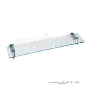 Bristan Accessories -  Bristan Prism Glass Shelf Chrome Plated Pm Shelf C