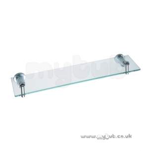 Bristan Accessories -  Bristan Prism Glass Shelf Chrome Plated Pm Shelf C