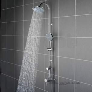 Bristan Showering -  Prism Single Ctrl Therm Shower/riser/diverter