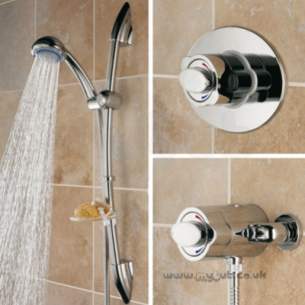 Bristan Showering -  Quest Universal Shower And Adj Riser Cp