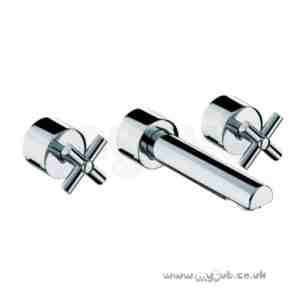 Bristan Brassware -  Quadrant 3th W/mount Basin Mixer Cp
