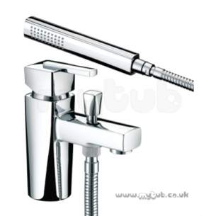 Bristan Brassware -  Bristan Qube One Tap Hole Bath Shower Mixer Cp