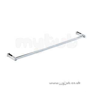 Bristan Accessories -  Bristan Qube Single Towel Rail Cp