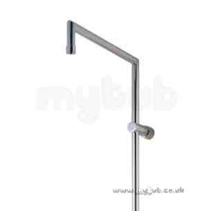 Bristan Showering -  Bristan Square Rigid Riser No Rose