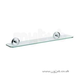 Bristan Accessories -  Bristan Solo Glass Shelf Chrome Plated So Shelf C