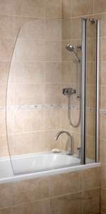 Bristan Showering -  Bristan 2 Panel Bath Screen Left Hand 1140 X 1500mm