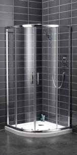 Bristan Showering -  Java Jq45 800mm 4 Part Sliding Quadrant