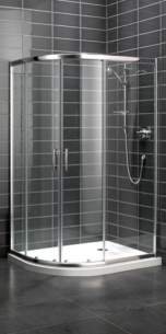 Bristan Showering -  Java Jq45129s 4 Part Slidg O/set Quad Lh