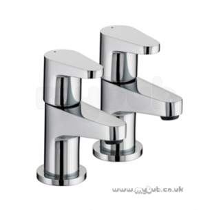 Bristan Brassware -  Bristan Quest Basin Taps Chrome Plated Qst 1/2 C