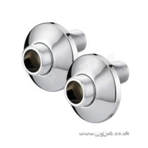 Bristan Showering -  Bristan Wall Mount Fixings Chrome Plated Wmnt1 C