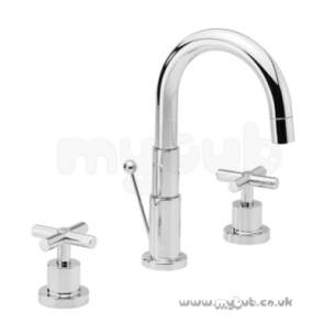 Bristan Brassware -  Star 3 Hole Basin Mixer Wth Popup Waste Cp