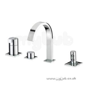 Bristan Brassware -  Bristan Chill 4 Hole Bath Shower Mixer Cp