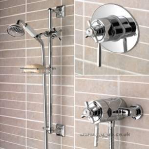 Bristan Showering -  Art Deco Dcshuarc Therm M/d Adj Ris Cp