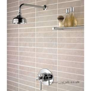 Bristan Showering -  Art Deco Dcshcfhc Thermo Rec Fxd Head Cp