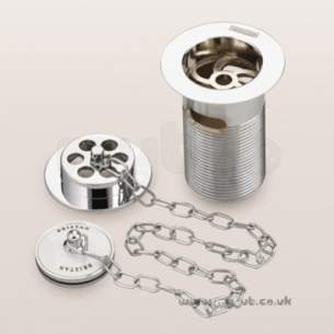 Bristan Brassware -  Trad Bath Waste And O/flow Porc Plug Gp