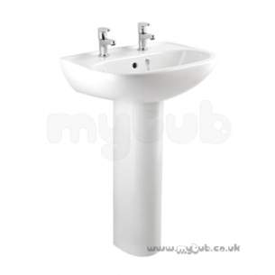 Bristan Brassware -  Bristan Quest 54cm 2 Th Basin Sw Qst Basin 2h W