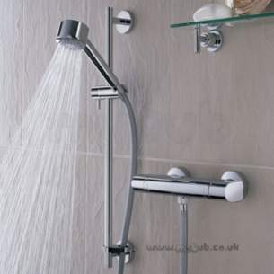 Bristan Showering -  Aqueous Thermo Surf/mounted Bar Shower Aq Shxsmff C