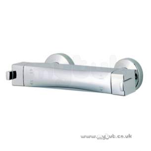 Bristan Showering -  Qube Thermo Surface Mounted Bar Shower