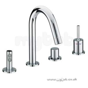 Bristan Brassware -  Soprano 4 Hole Bath Shower Mixer Cp