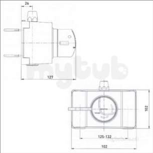 Gummers Commercial Showers -  Gummers Opac Exposed Lever And Shroud